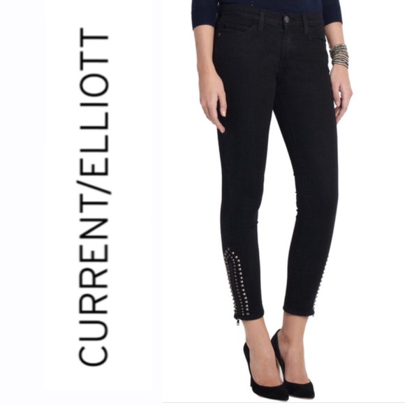 Current/Elliott Denim - CURRENT/ELLIOTT Studded Jeans